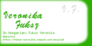 veronika fuksz business card